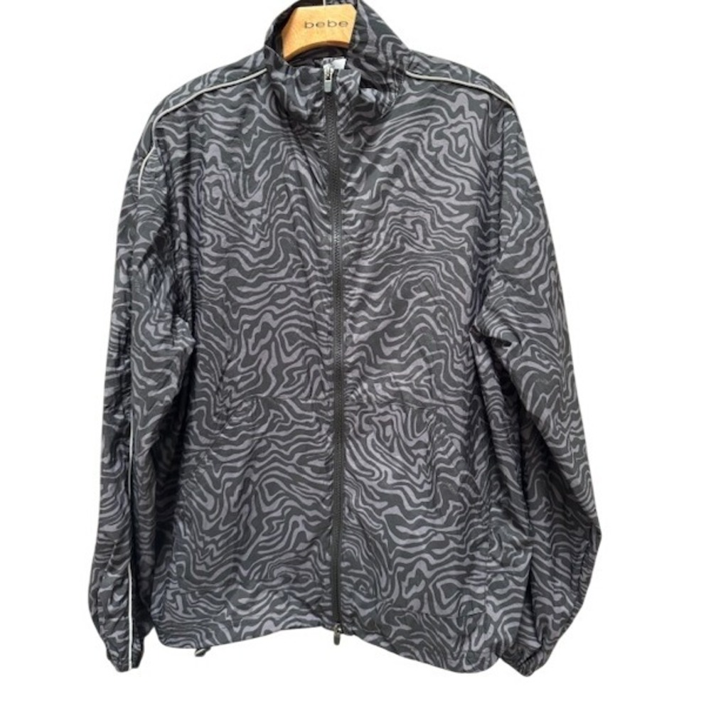 Fabletics Womens Jacket Activewear Zebra Print Full Zip Lightweight Size M